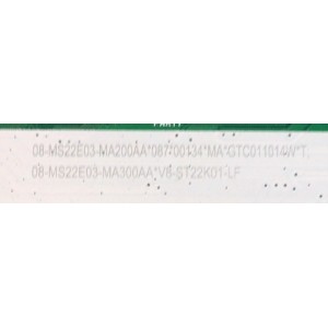 MAIN PARA SMART TV TCL 4K RESOLUCION (3840 X 2160) / NUMERO DE PARTE 08-MS22E03-MA200AA / 40-MS22E2-MAA2HG / 08-MS22E03-MA300AA / V8-ST22K01-LF / GTC011014W / DISPLAY HV750QUB-F91 / MODELO 75S431